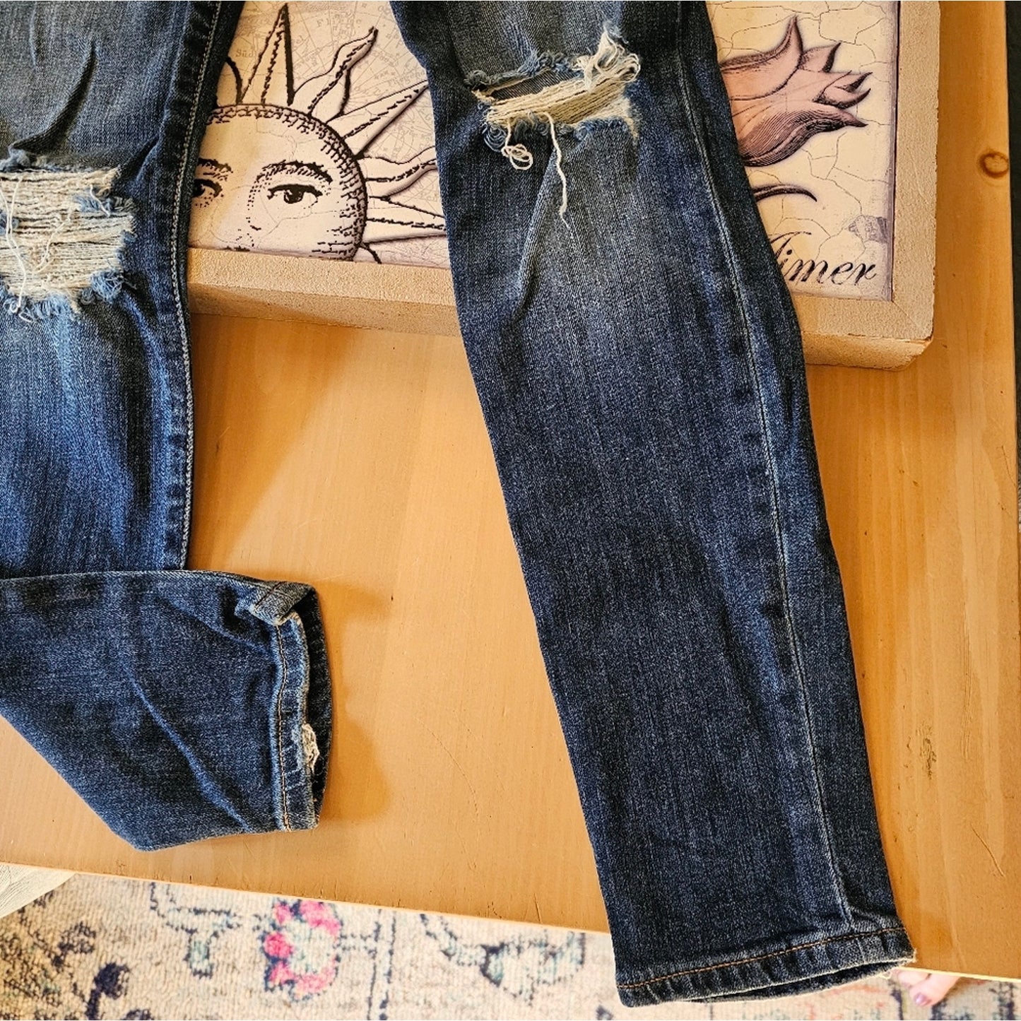 Joe's Jean's Skinny Ankle Distressed