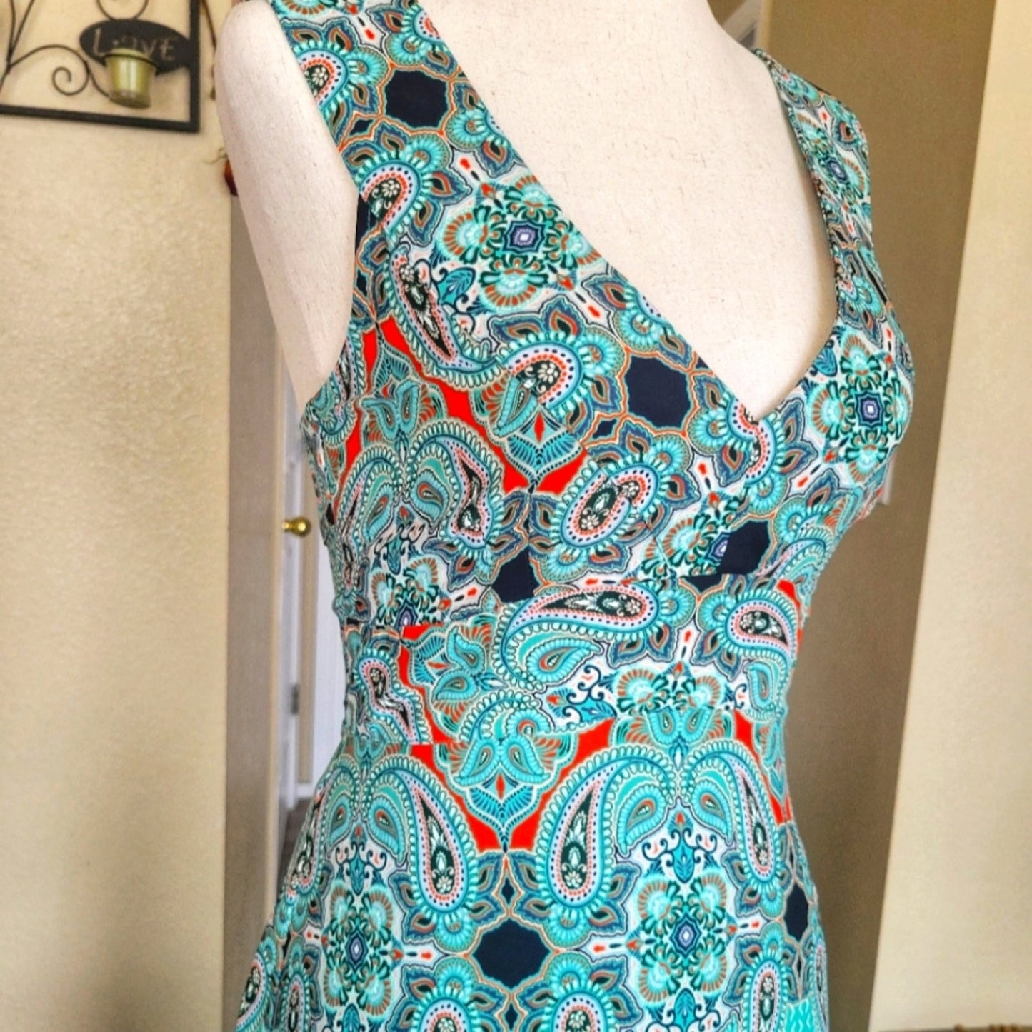 Anthropologie Maeve Canyon Creek Paisley Midi Dress