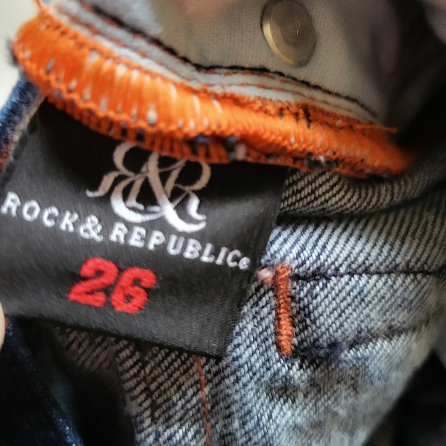 Authentic Rock & Republic Dark Wash Flare Jeans