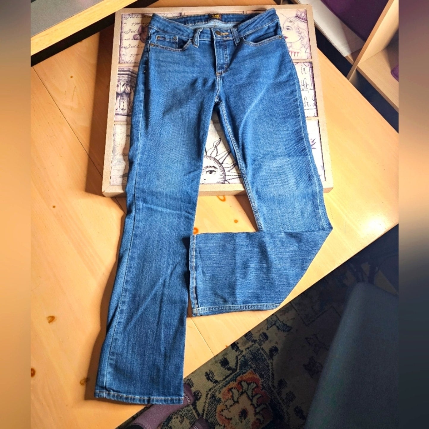 Lee Vintage Size 4 Mid Rise Bootcut Jean's