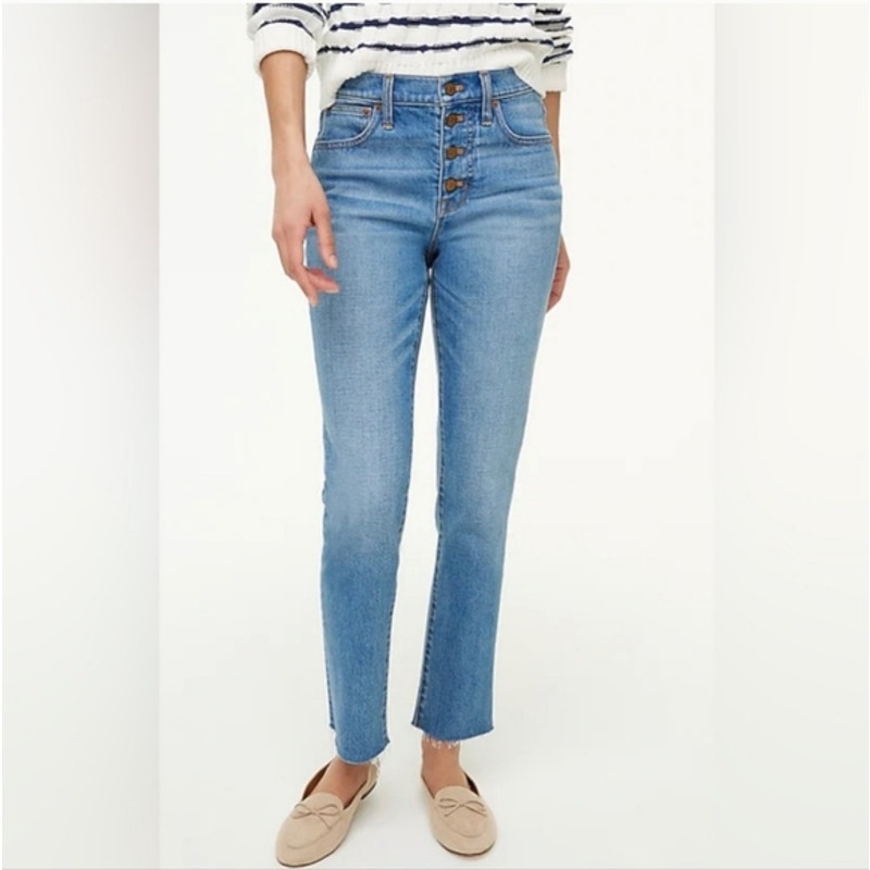 J. Crew Ankle High Waisted Stretchy Skinny Jean's