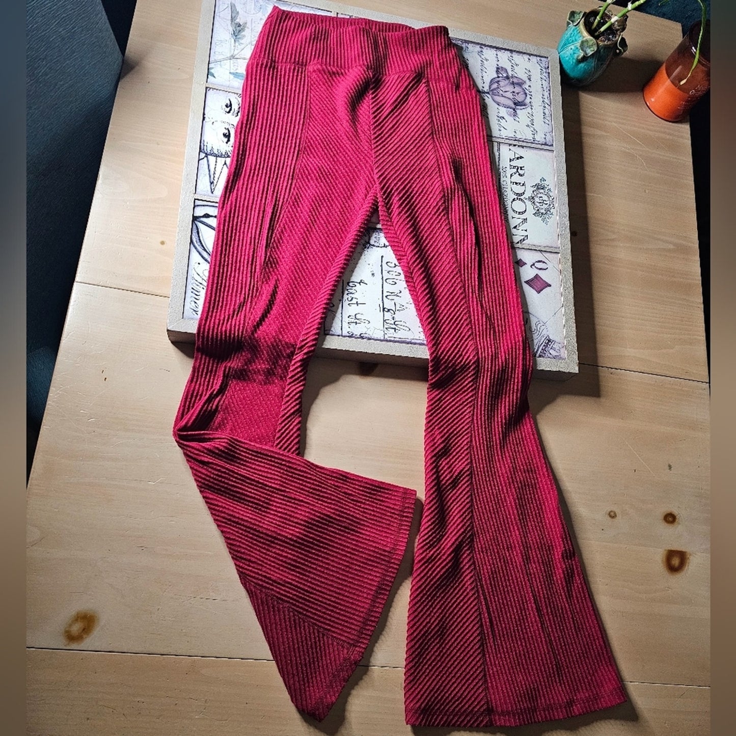 RED Urban Outfitters Flare Out from Under Stretchy Leggings