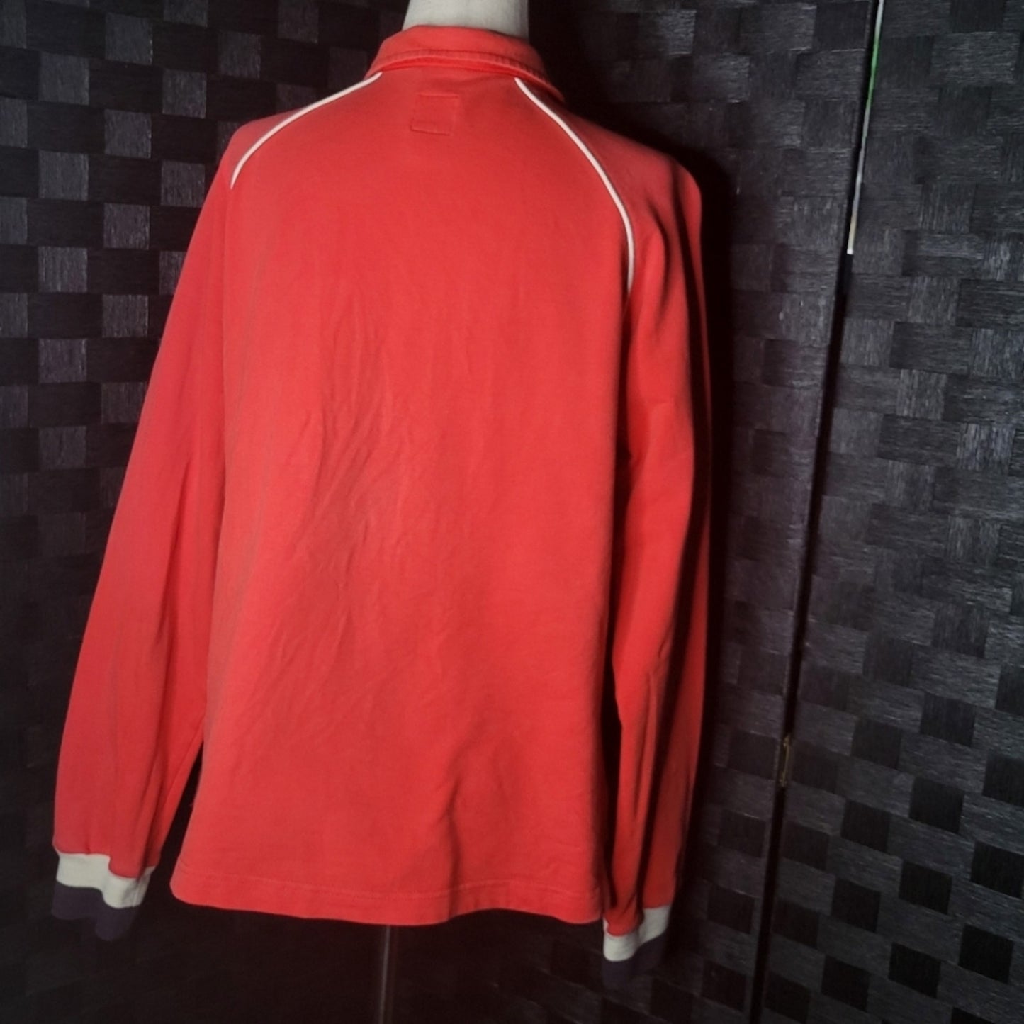 Adidas Red Vintage Long Sleeve Zip-Up Jacket