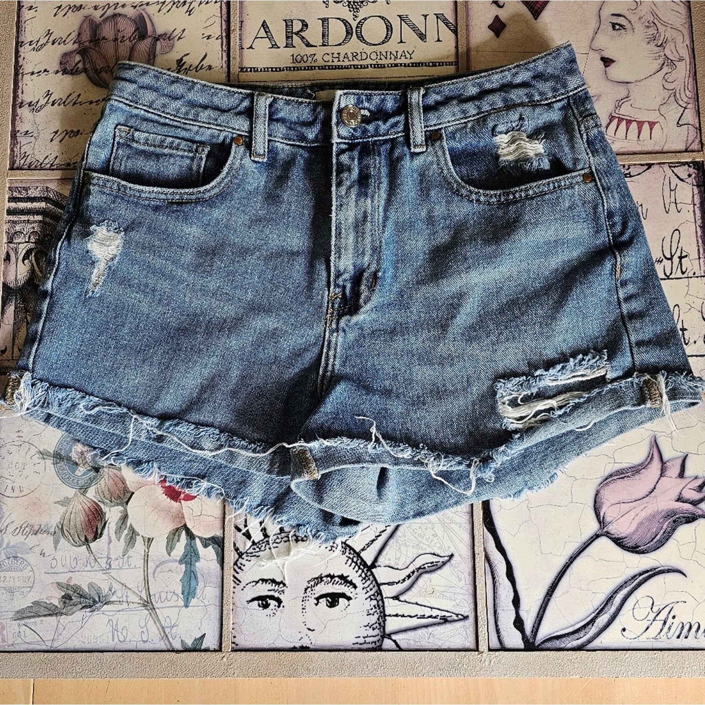 PacSun High Rise Mom Short Jean Shorts