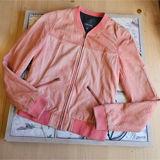 Women's Pink Trouvè Vintage Bomber Jacket