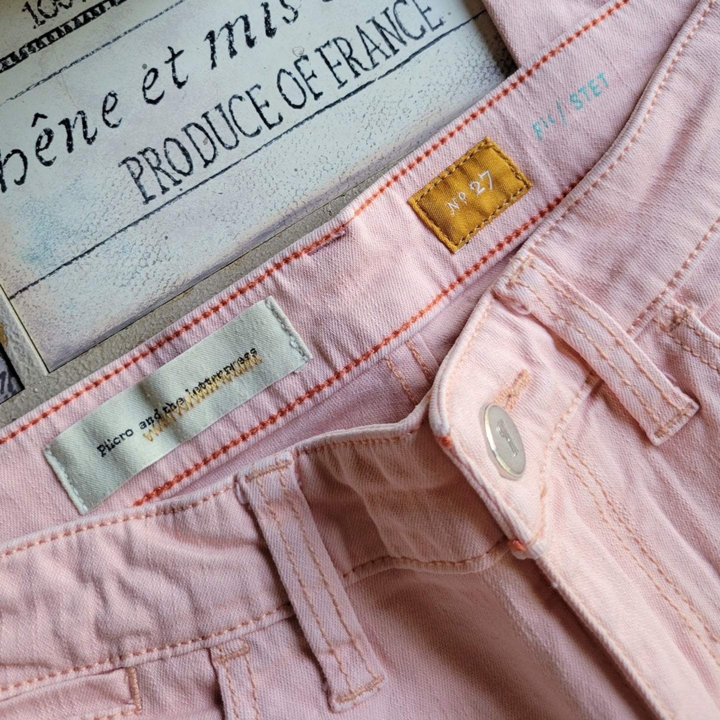 Pilcro and the Letterpress Pink Anthropologie Jeans