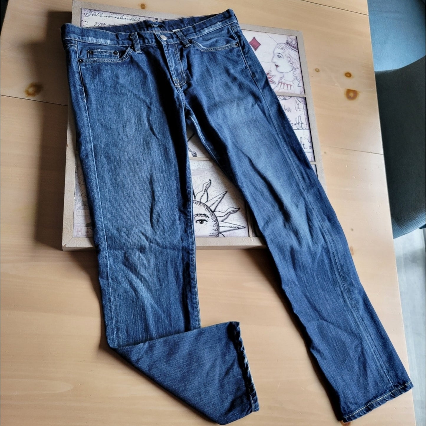 J. Crew Mid Rise Vintage Stretchy Straight Jeans