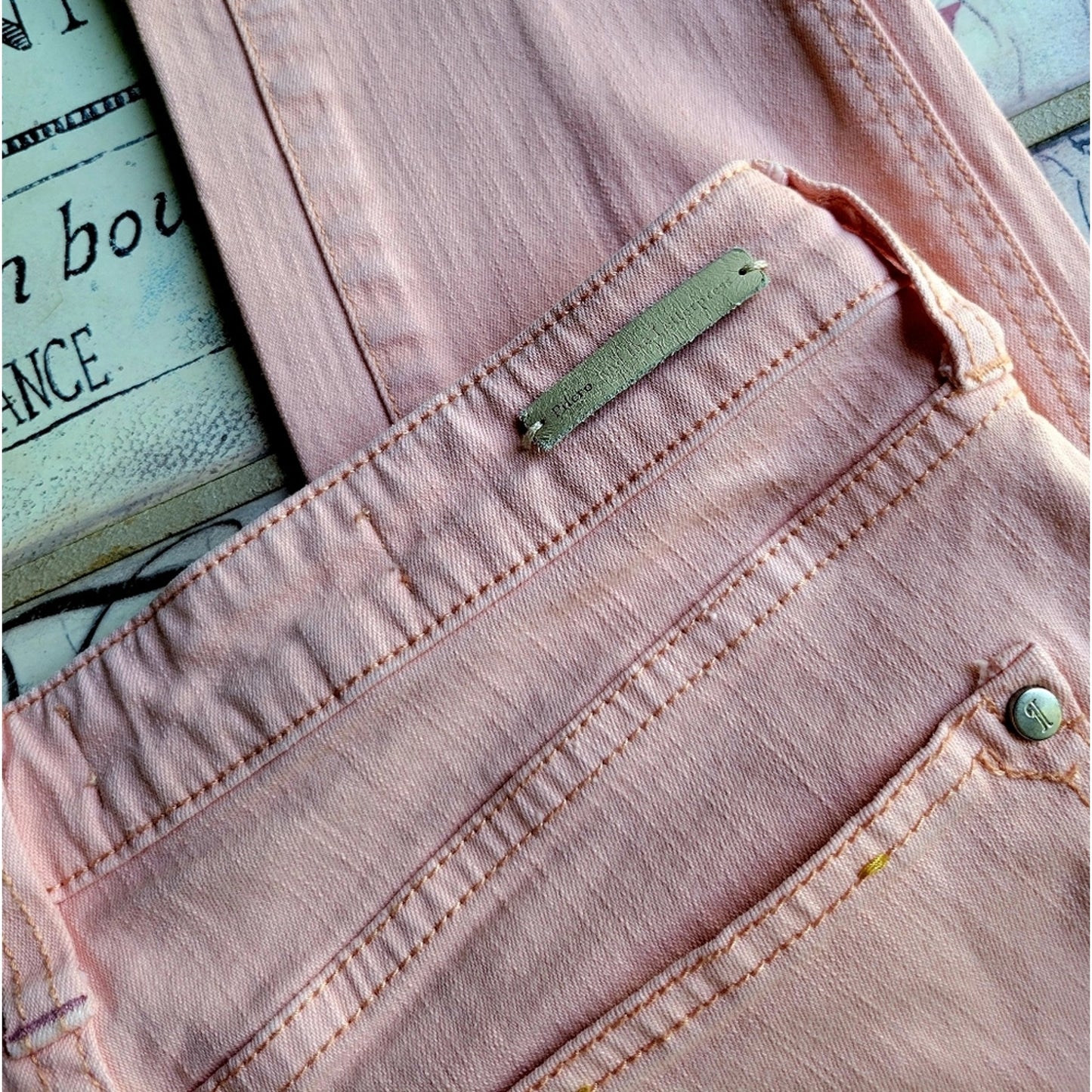 Pilcro and the Letterpress Pink Anthropologie Jeans