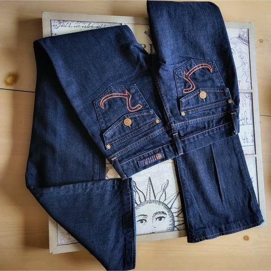 Authentic Rock & Republic Dark Wash Flare Jeans